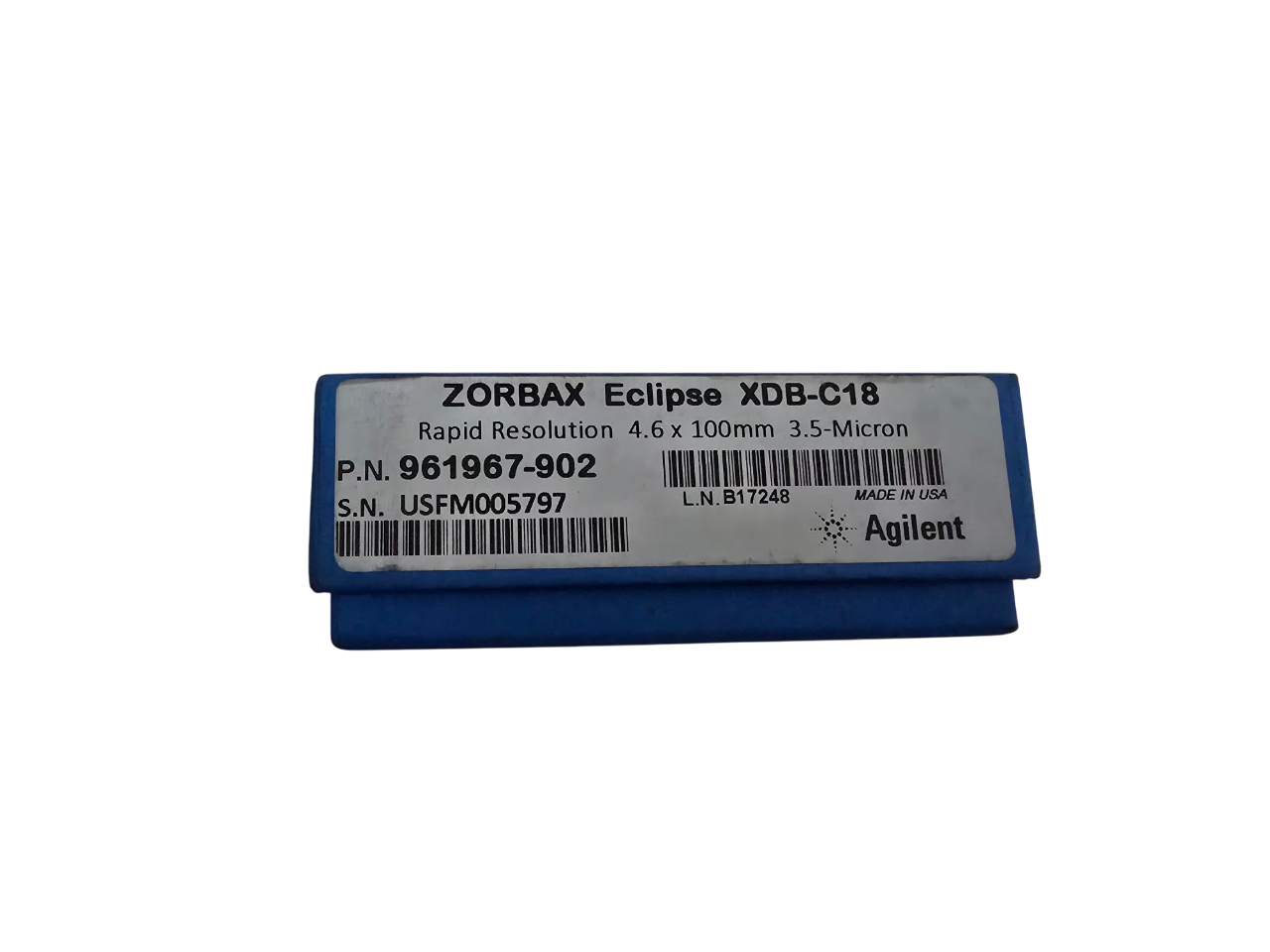 Agilent ZORBAX ECLIPSE XDB-C18 Rapid Resolution 4.6 x 100mm