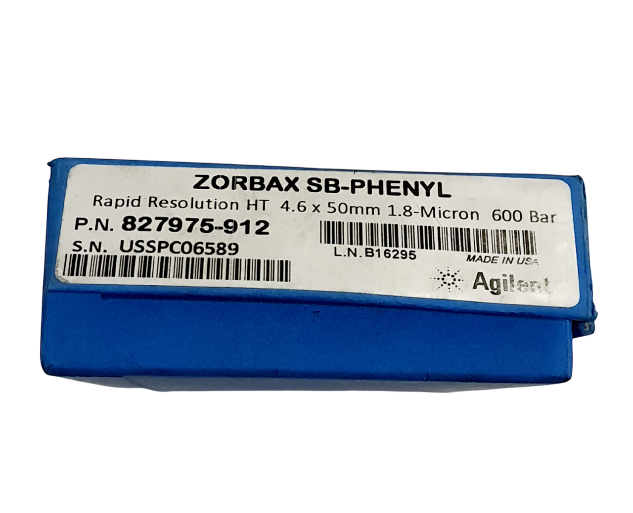 Agilent ZORBAX SB-Phenyl Rapid Resolution HT 4.6 x 50mm 1.8-Micron 600 Bar