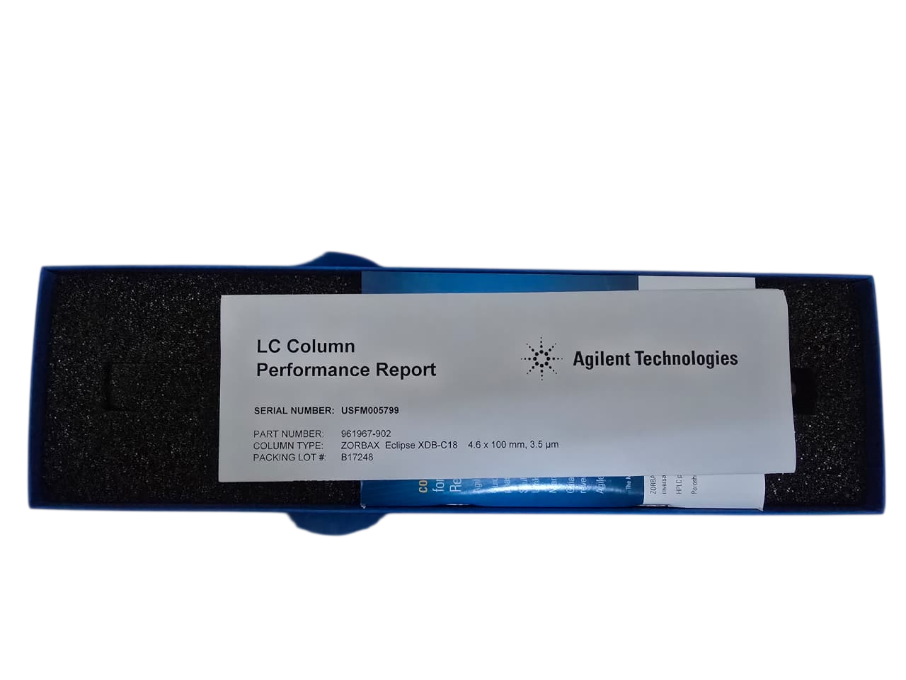 Agilent ZORBAX ECLIPSE XDB-C18 Rapid Resolution 4.6 x 100mm